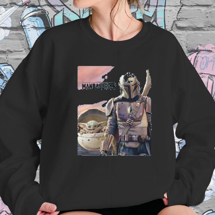 The Mandalorian The Child Painting Sweatshirt Gifts for Her