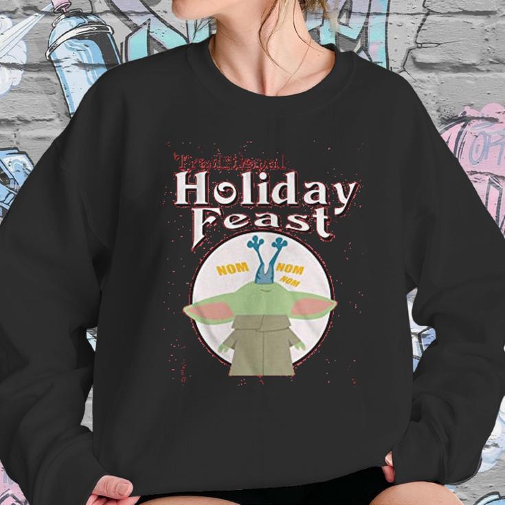 The Mandalorian Holiday Feast Sweatshirt Gifts for Her