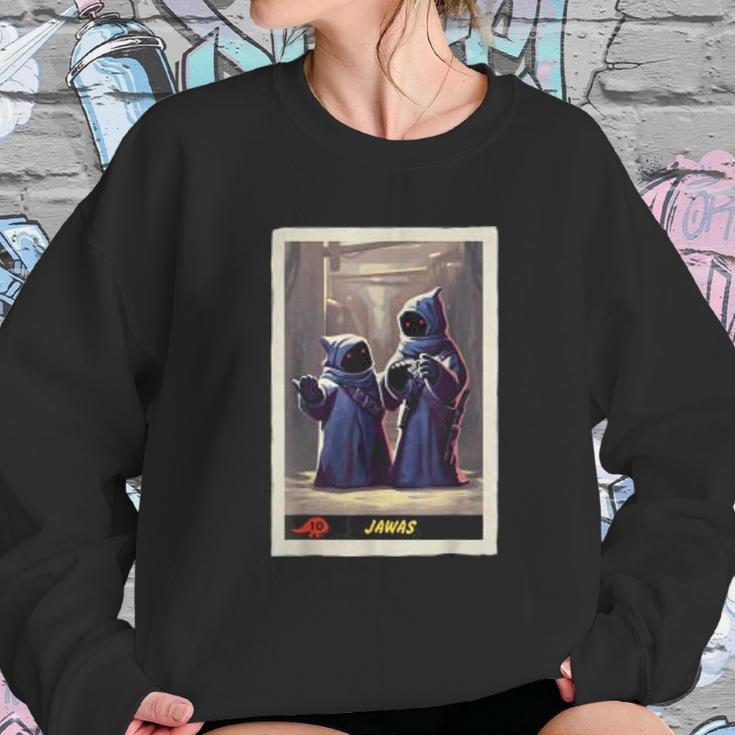 The Mandalorian Jawas Trading Card Sweatshirt Gifts for Her