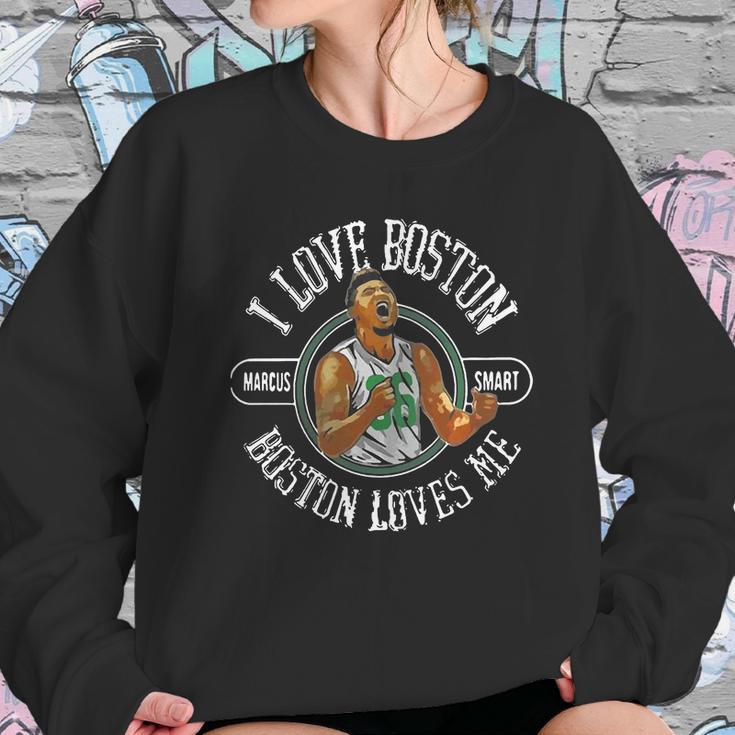 Marcus Smart I Love Boston Boston Loves Me Sweatshirt Gifts for Her