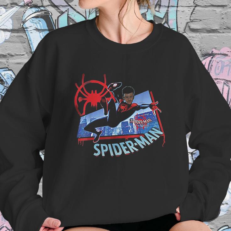 Marvel Spider-Man Into The Spider-Verse Miles Kick Sweatshirt Gifts for Her