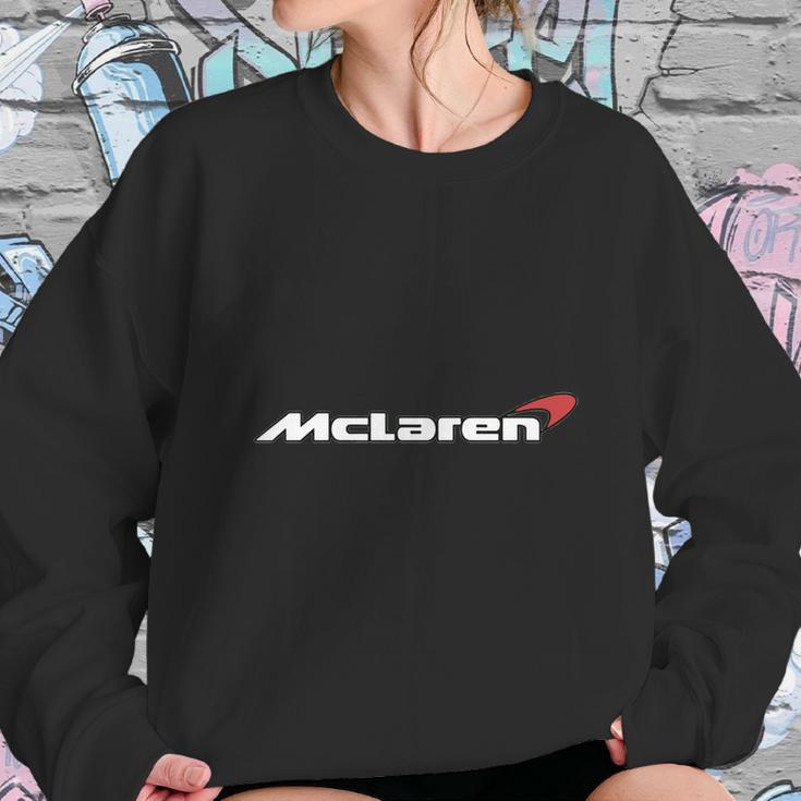 Mclaren Supercar Logo White Sweatshirt Gifts for Her