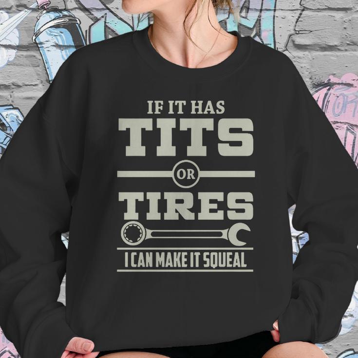 Mechanic - Tits Or Tires Sweatshirt Gifts for Her