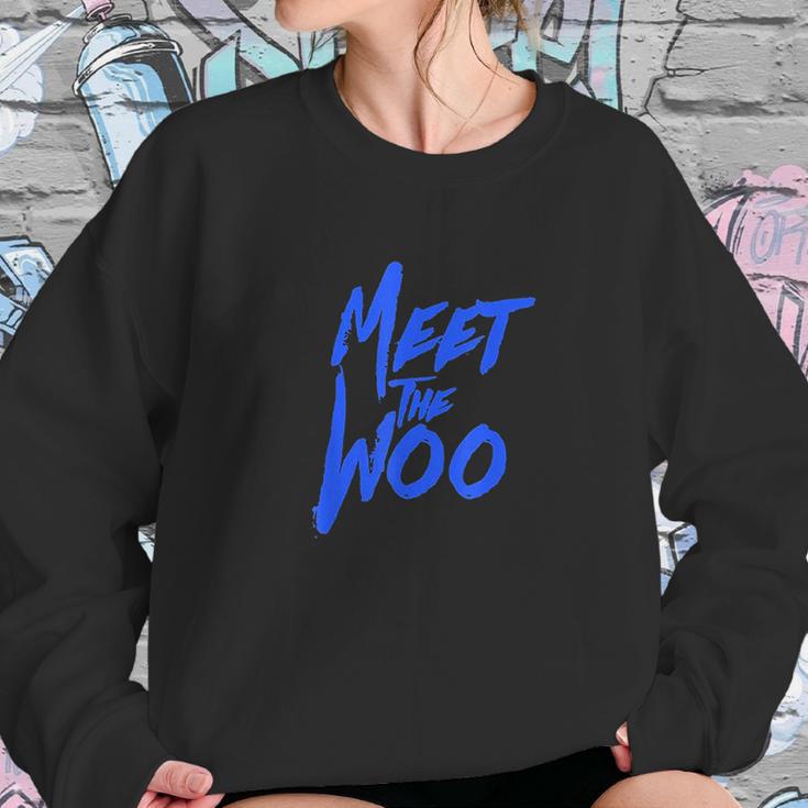 Meet The Woo For Hip Hop Music Fans Rap Lyrics Sweatshirt Gifts for Her