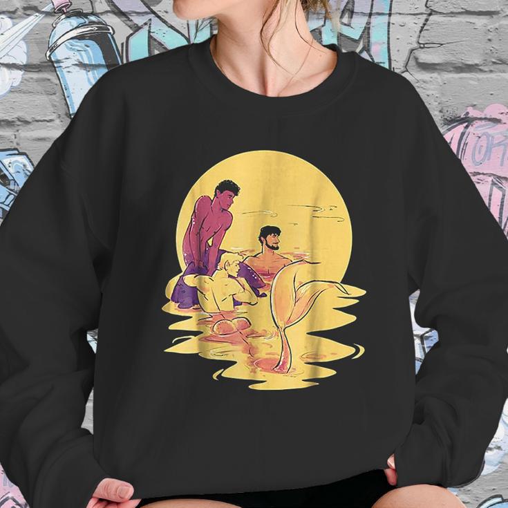 Merman Genderfluid Lgbtq Fantasy Art Sweatshirt Gifts for Her