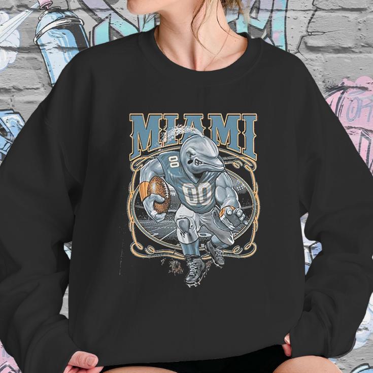 Miami Fans Mia Fantasy Football Sports Tri Blend Sweatshirt Gifts for Her