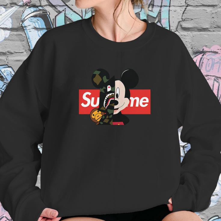 Mickey Mouse Supreme Bape Youth Sweatshirt ShirtShirt Tee Sweatshirt Gifts for Her