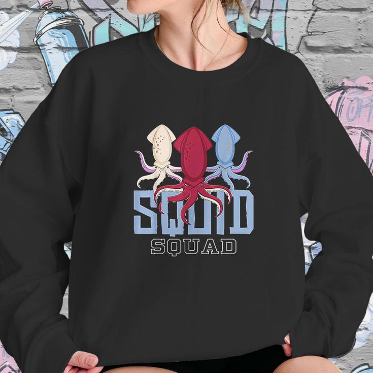 The Mighty Squid Squad Octopus Gang Gift Design Idea Sweatshirt Gifts for Her