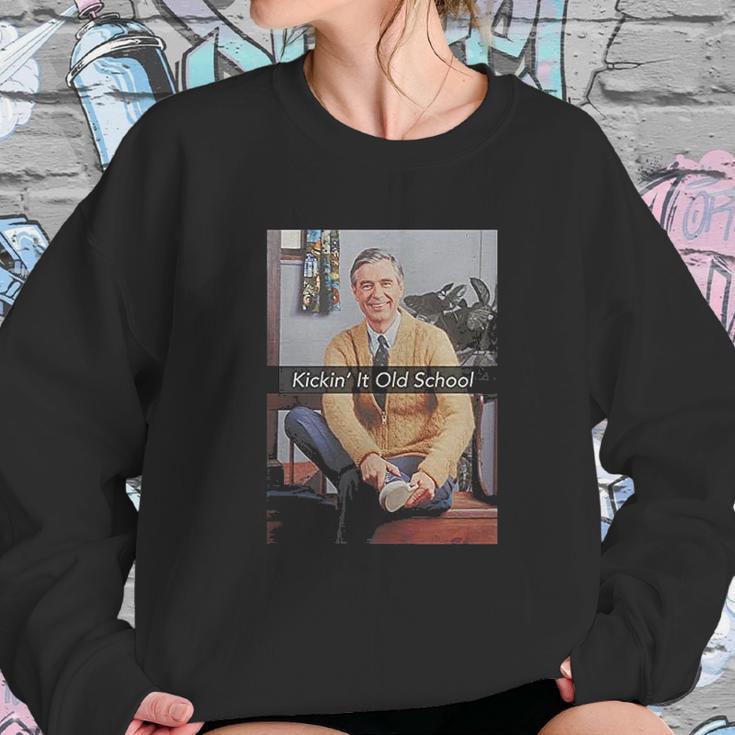 Mister Rogers Kickin It Old School Official Fitted T-Shirt Sweatshirt Gifts for Her