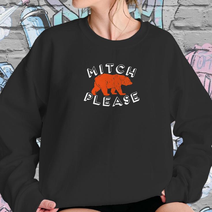 Mitch Please Orange Bear Funny Sweatshirt Gifts for Her