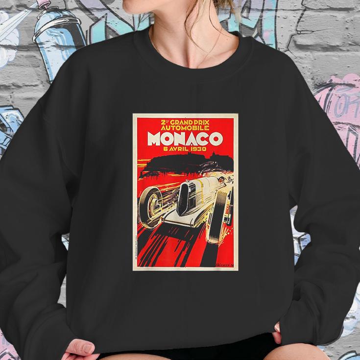 Monaco Vintage Grand Prix 1930 Race Car Sweatshirt Gifts for Her