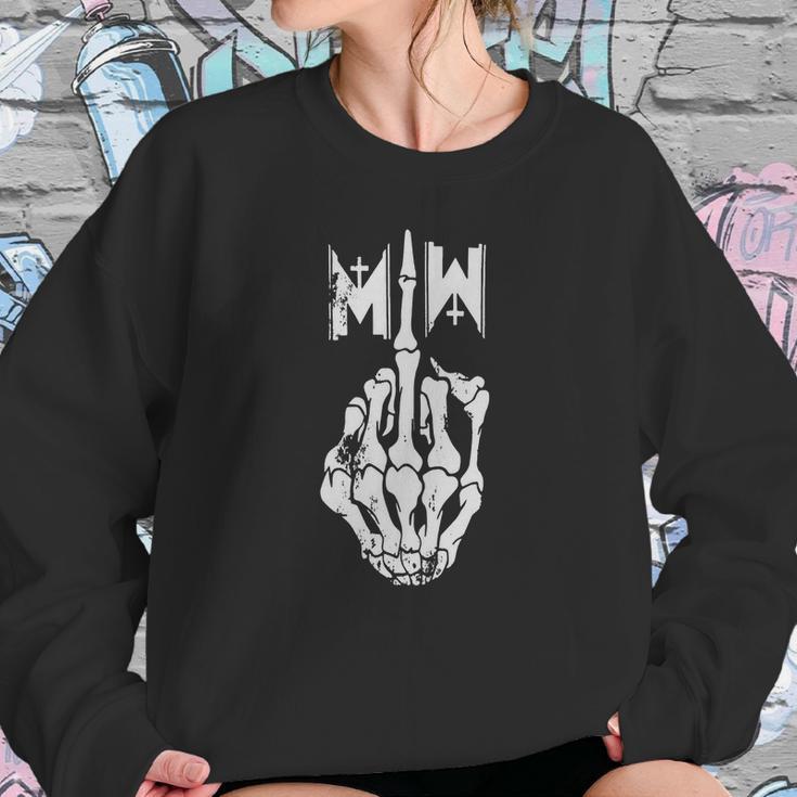 Motionless In White Men S Middle Finger - Unisex Fleece Zip Hoodie By American Apparel Sweatshirt Gifts for Her