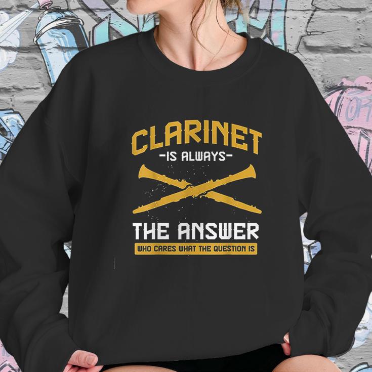 Musical Instrument Band Music Clarinet Sweatshirt Gifts for Her