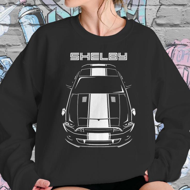 Mustang Shelby Gt500 Super Snake 2013 2014 White Stipe Sweatshirt Gifts for Her