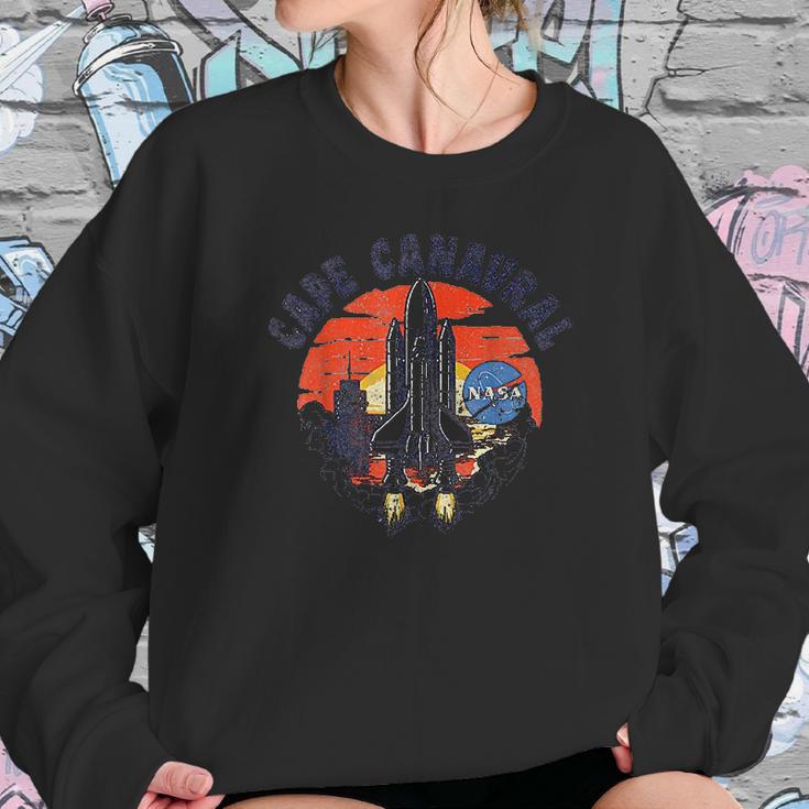 Nasa Cape Canaveral Beach Launch Sunset Sweatshirt Gifts for Her