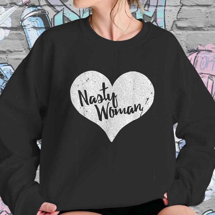 Nasty Woman Heart Sweatshirt Gifts for Her