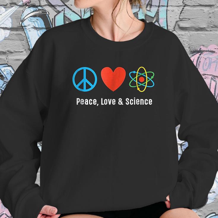 Neil Degrasse Tyson Peace Love & Science Sweatshirt Gifts for Her