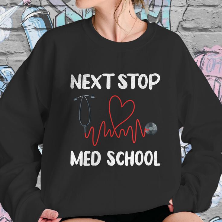 Next Stop Med School Future Doc Medical School Student Gift Graphic Design Printed Casual Daily Basic Sweatshirt Gifts for Her