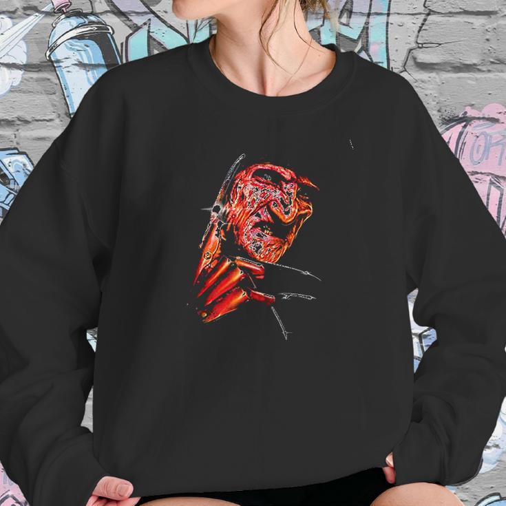 Nightmare On Elm Street Freddys Face Sweatshirt Gifts for Her