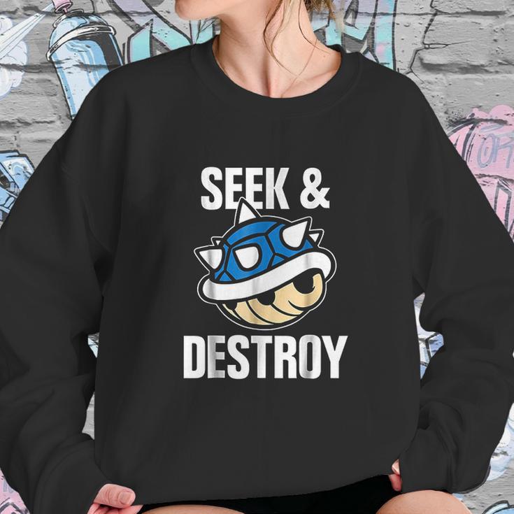 Nintendo Mario Kart Spiny Shell Destroys Graphic Sweatshirt Gifts for Her