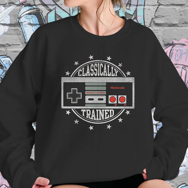 Nintendo Nes Controller Classically Trained Sweatshirt Gifts for Her