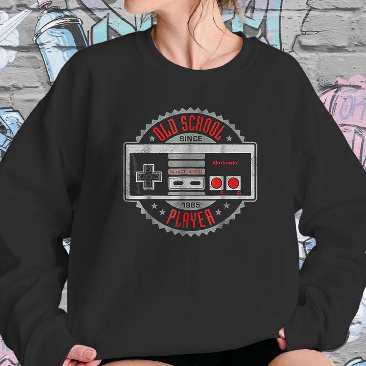 Nintendo Nes Controller Old School Since 85 Graphic Sweatshirt Gifts for Her