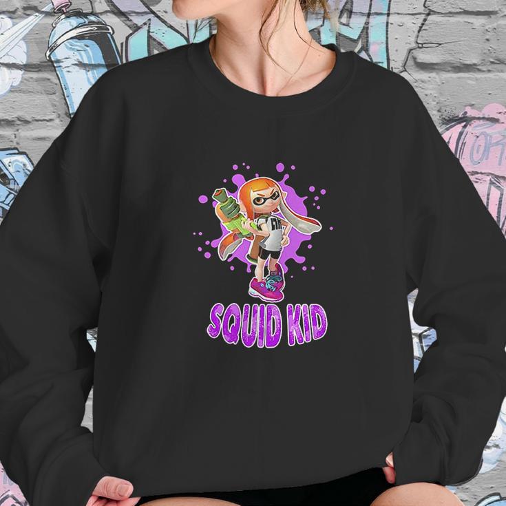 Nintendo Splatoon Squid Kid Pink Splat Sweatshirt Gifts for Her