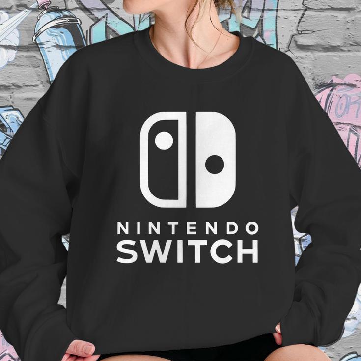 Nintendo Switch Black And White Sweatshirt Gifts for Her