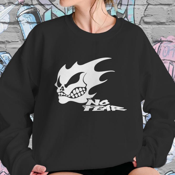 No Fear Flaming Skull T-Shirt Sweatshirt Gifts for Her