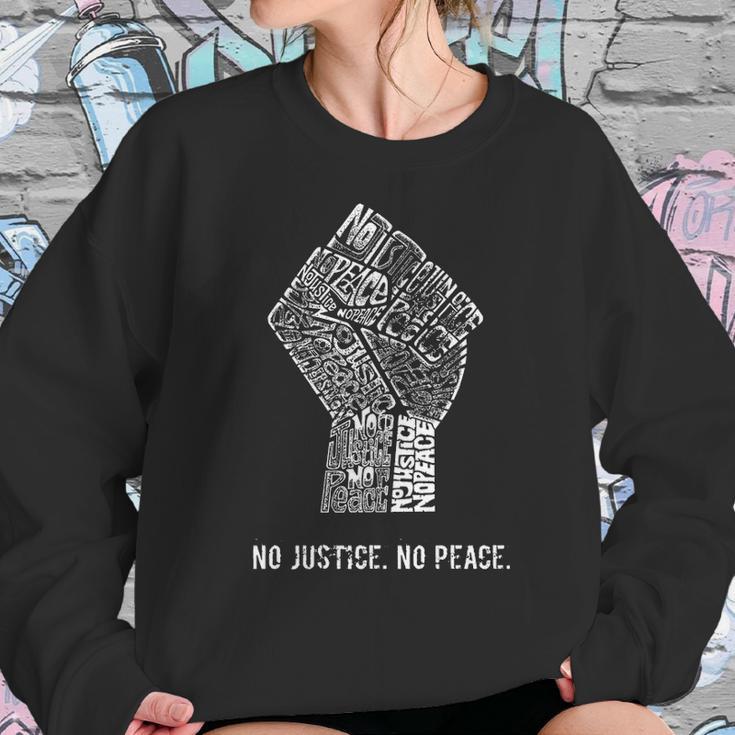 No Justice No Peace 1 Sweatshirt Gifts for Her