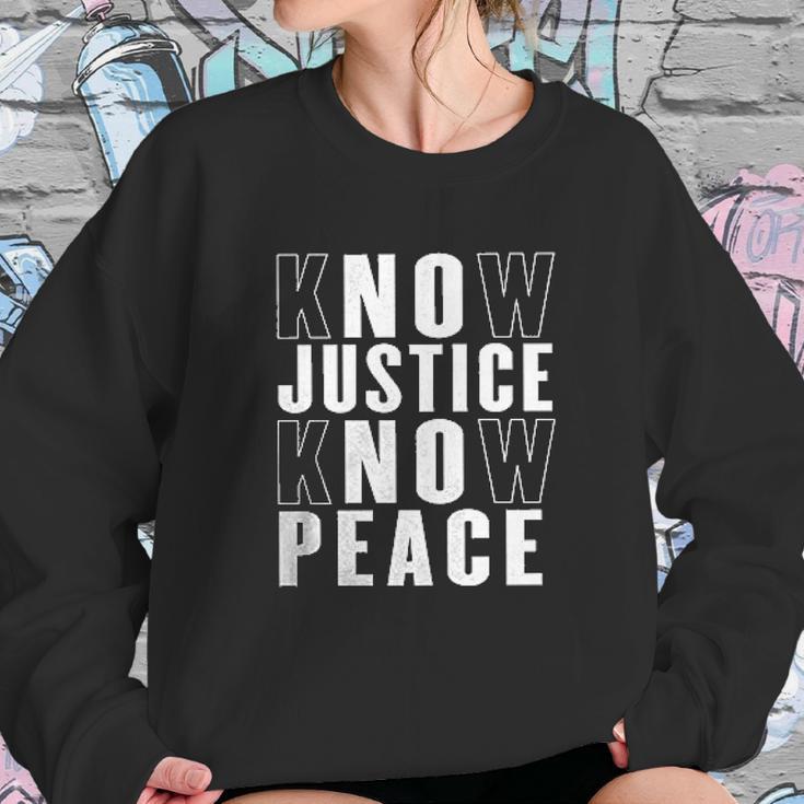 No Justice No Peace Black Lives Matter Sweatshirt Gifts for Her