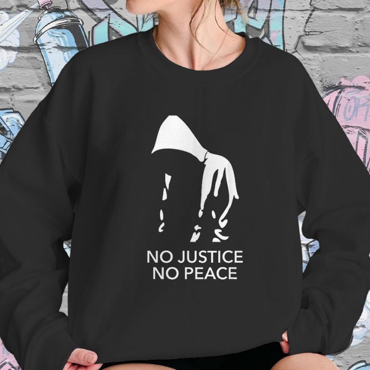 No Justice No Peace Black Lives Matter Sweatshirt Gifts for Her