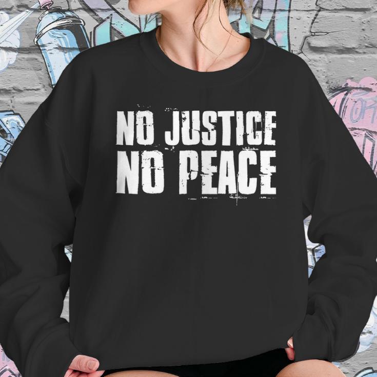 No Justice No Peace Black Lives Matter Sweatshirt Gifts for Her