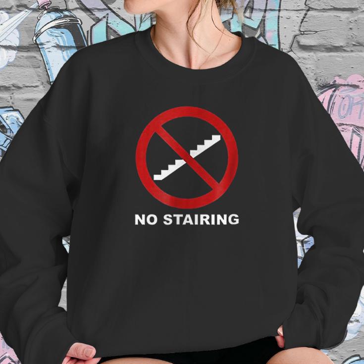 No Stairing Logo Sweatshirt Gifts for Her