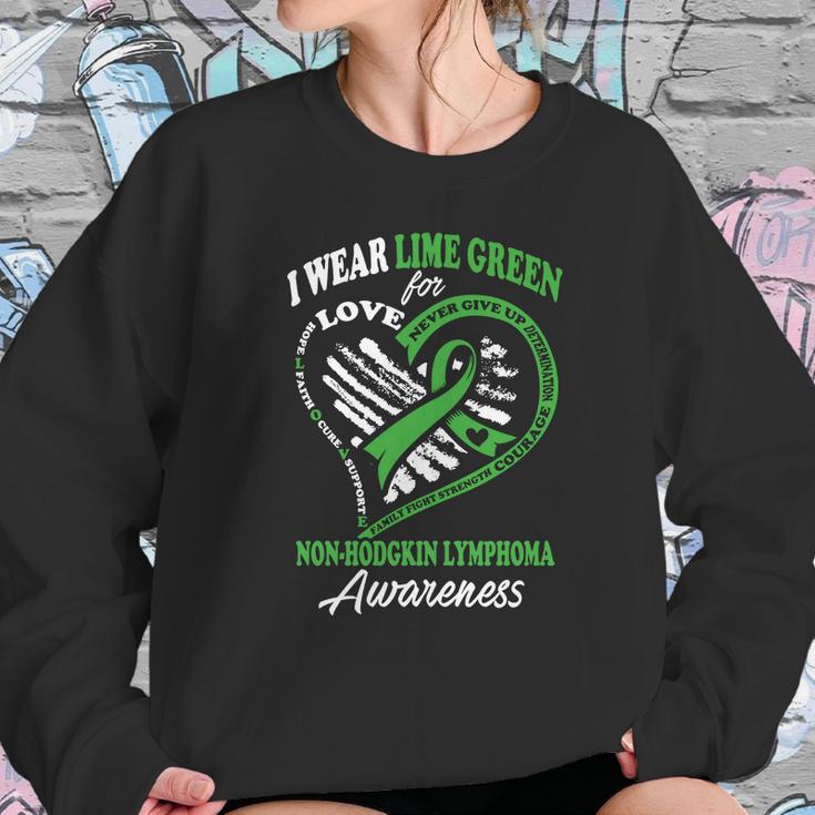 Non-Hodgkin LymphomaShirt - I Wear Lime Green For My Hero Sweatshirt Gifts for Her