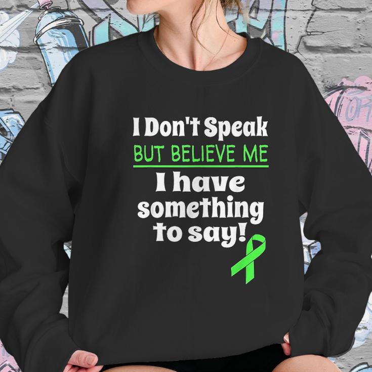 Non Verbal Awareness Cerebral Palsy Brain Damage Awareness Sweatshirt Gifts for Her