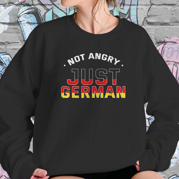 Not Angry Just German Deutschland Voice Germany Europe Sweatshirt Gifts for Her