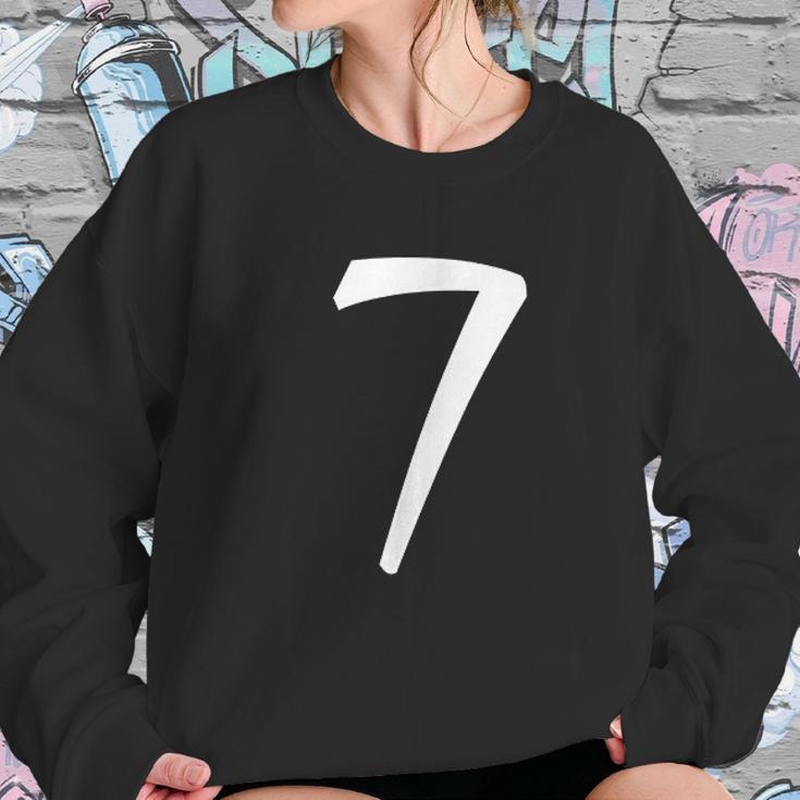 Number 7 Lucky Number Seven Sweatshirt Gifts for Her