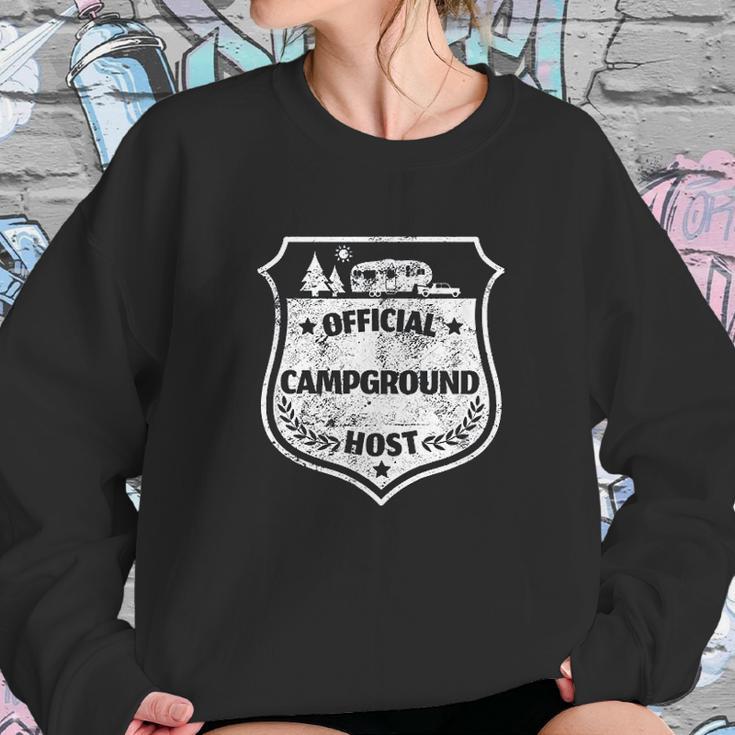 Official Campground Host Camping Volunteer Rv Camper Sweatshirt Gifts for Her