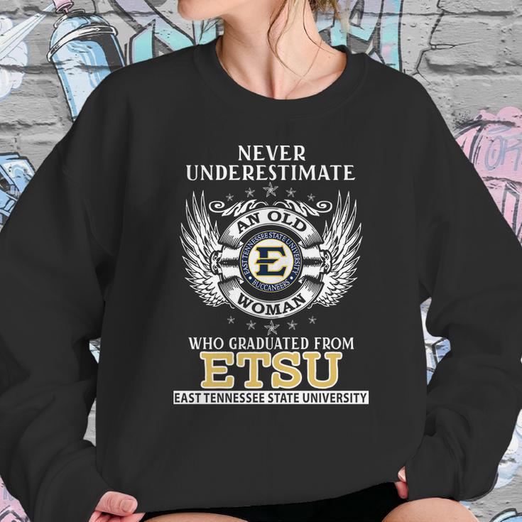 Old Man- Graduated From Etsu- East Tennessee State University Sweatshirt Gifts for Her