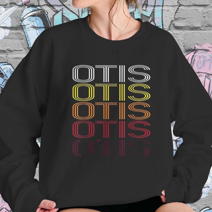 Otis Retro Wordmark Pattern Vintage Style Sweatshirt Gifts for Her