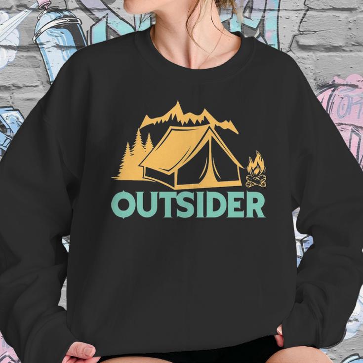 Outsider Hiking Tent Adventure T- Sweatshirt Gifts for Her