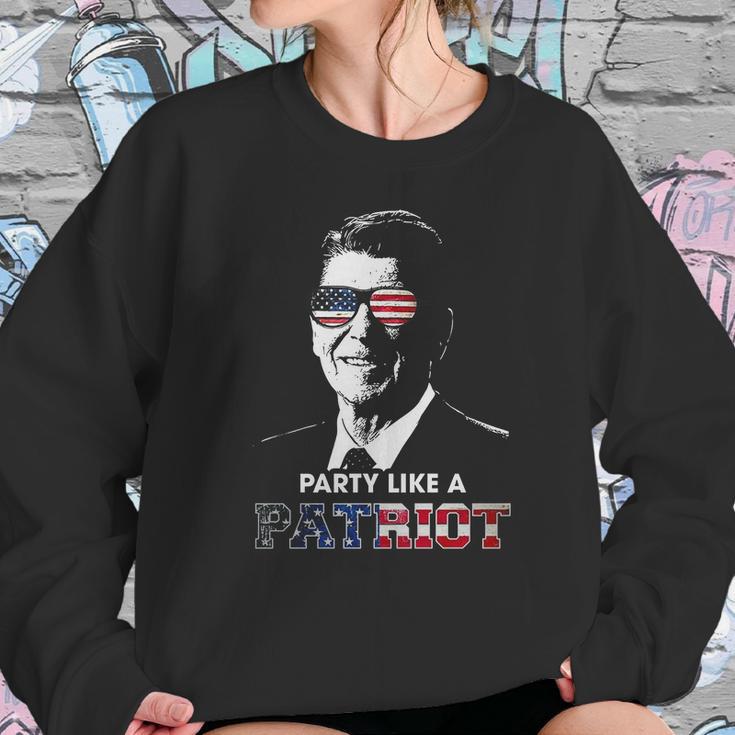 Party Shirt Like A Patriot Reagan Usa Pride Vintage Sweatshirt Gifts for Her