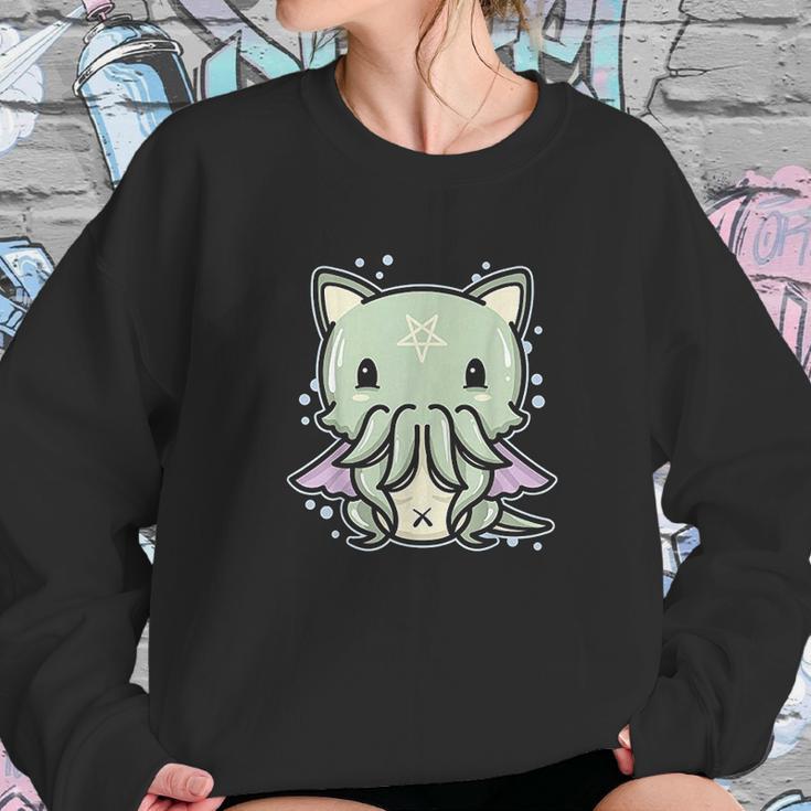 Pastel Goth Cathulhu Cat Creepy Cute Kawaii Cthulhu Gift Sweatshirt Gifts for Her