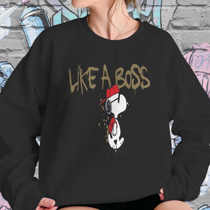 Peanuts Snoopy Like A Boss Sweatshirt Gifts for Her