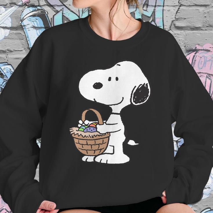 Peanuts Snoopy Easter Basket Sweatshirt Gifts for Her