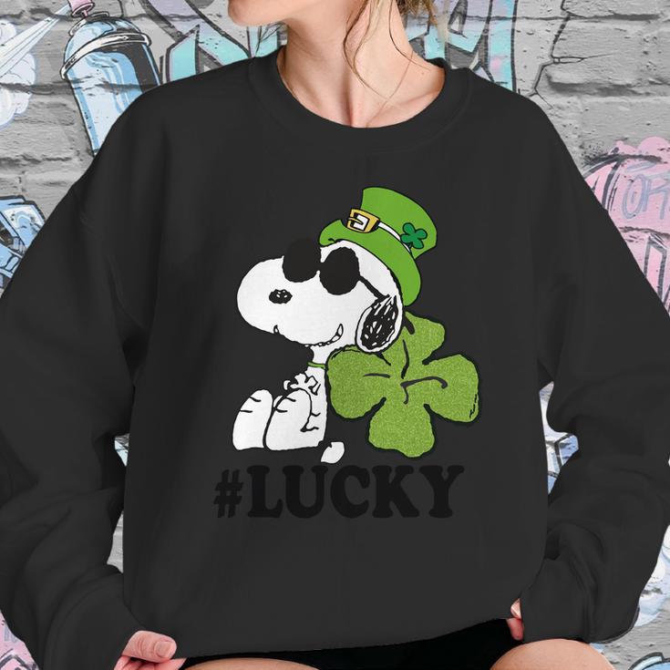 Peanuts St Patricks Snoopy Lucky T-Shirt Sweatshirt Gifts for Her