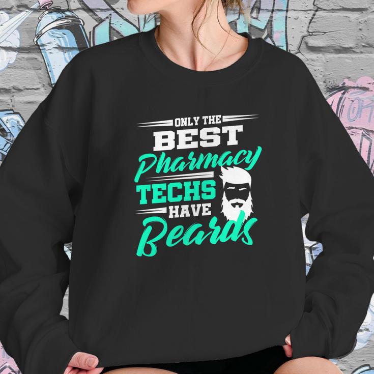 Mens Pharmacy Tech Beard Technician For Men Funny Gift Sweatshirt Gifts for Her