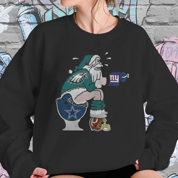 Philadelphia Eagles Santa Claus Sweatshirt Gifts for Her