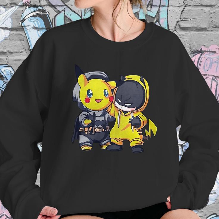 Pikachu And Batman Sweatshirt Gifts for Her